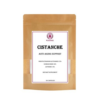 Cistanche Диетична добавка Подкрепа против стареене Фенилетаноидни гликозиди 75 процента Ехинакозид 30 процента Актеозид 12 процента